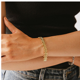 Chris Baguette Chain Bracelet