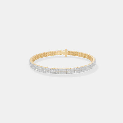 Minimalist Double Pave Diamond Bracelet