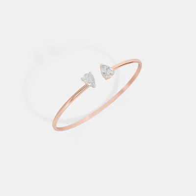 The Toi et Moi Pear Open Bangle