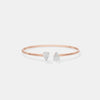 The Toi et Moi Pear Open Bangle
