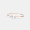 The Toi et Moi Pear Open Bangle