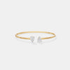 The Toi et Moi Pear Open Bangle