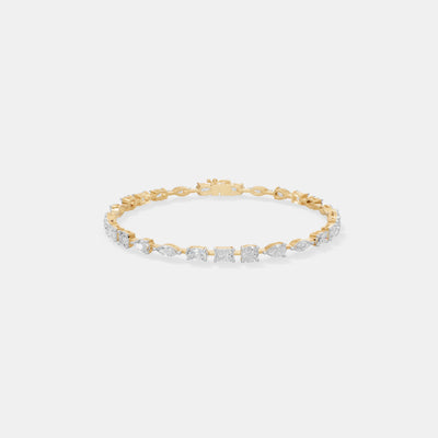 The Multi-Shape Harmony Tennis Bracelet