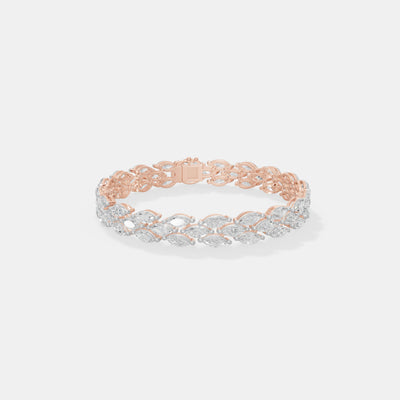The Marquise Wave Linked Bracele