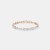 The Linear Silhouette Mixed-Cut Bracelet