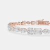 The Linear Silhouette Mixed-Cut Bracelet