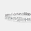 The Linear Silhouette Mixed-Cut Bracelet