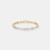 The Linear Silhouette Mixed-Cut Bracelet