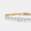 The Linear Silhouette Mixed-Cut Bracelet