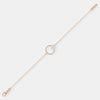 Teardrop Solitaire Floating Circle Bracelet