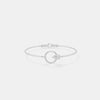 Teardrop Solitaire Floating Circle Bracelet