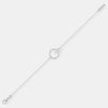 Teardrop Solitaire Floating Circle Bracelet