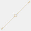 Teardrop Solitaire Floating Circle Bracelet
