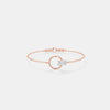 The Halo Emerald Minimalist Chain Bracelet