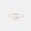 The Halo Emerald Minimalist Chain Bracelet