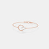 The Halo Emerald Minimalist Chain Bracelet