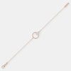 The Halo Emerald Minimalist Chain Bracelet