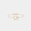 The Halo Emerald Minimalist Chain Bracelet