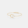 The Halo Emerald Minimalist Chain Bracelet