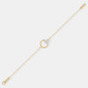 The Halo Emerald Minimalist Chain Bracelet