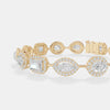 Multi-Shape Luminary Halo Statement Bracelet