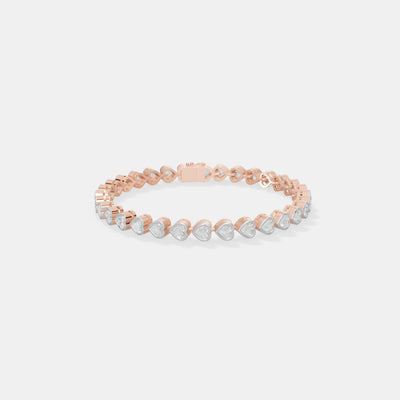 Eternal Heart Diamond Tennis Bracelet