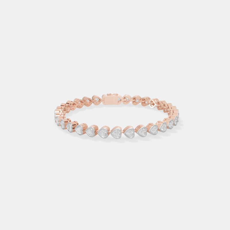 Eternal Heart Diamond Tennis Bracelet