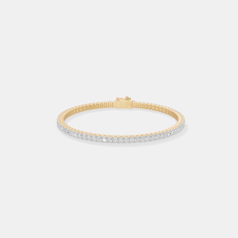 Classic Precision Square-Cut Tennis Bracelet