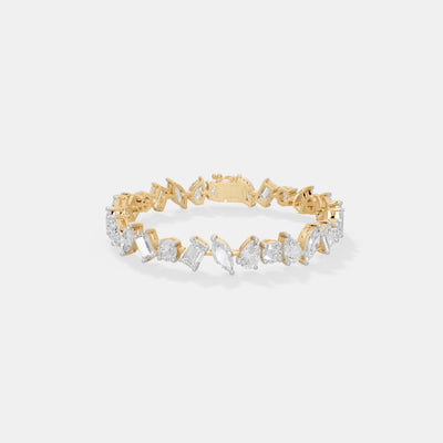 The Scattered Multi-Cut Statement Bracelet