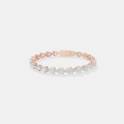 The Infinite Pear-Cut Linked Tennis Bracelet