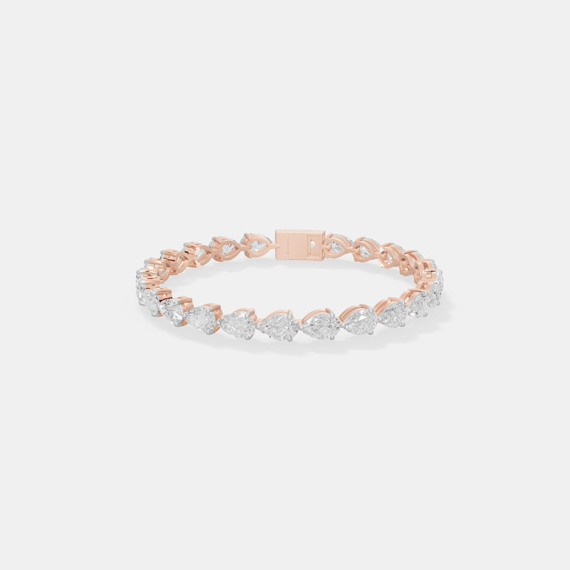 The Infinite Pear-Cut Linked Tennis Bracelet