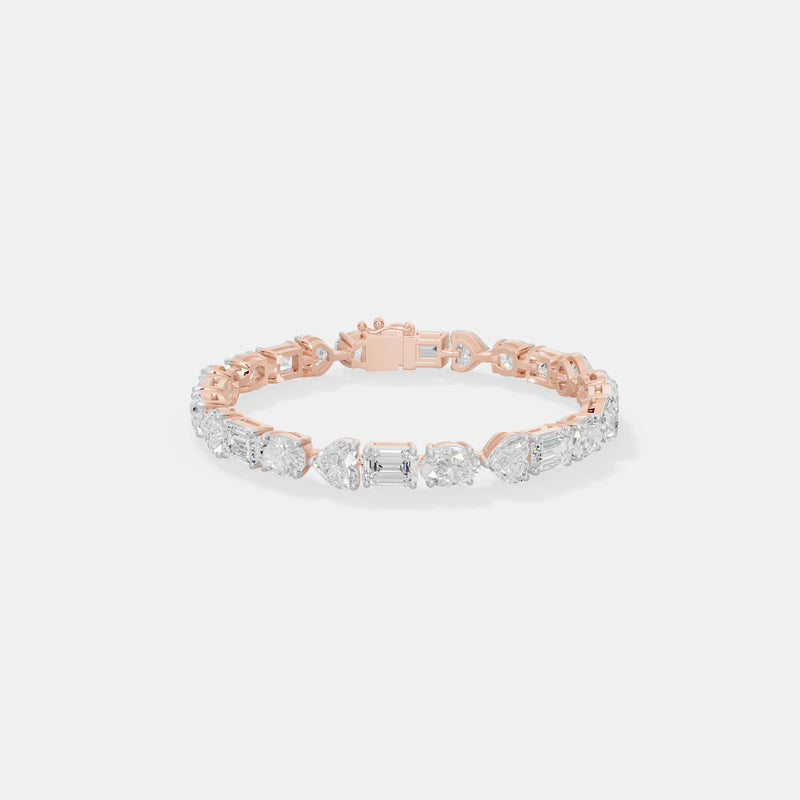 The Multi-Shape Mosaic Tennis Bracelet