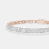 The Alternating Emerald & Round Brilliance Bracelet