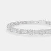 The Alternating Emerald & Round Brilliance Bracelet