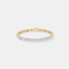 The Alternating Emerald & Round Brilliance Bracelet