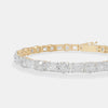 The Alternating Emerald & Round Brilliance Bracelet