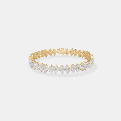 The Petite Floral Cluster Diamond Bracelet