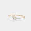 The Toi et Moi Pear-Drop Bypass Bangle