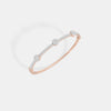 The Hexagon Floating Cluster Pavé Bangle