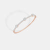 The Hexagon Floating Cluster Pavé Bangle