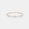 The Hexagon Floating Cluster Pavé Bangle