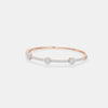 The Hexagon Floating Cluster Pavé Bangle