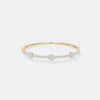 The Hexagon Floating Cluster Pavé Bangle