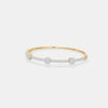 The Hexagon Floating Cluster Pavé Bangle