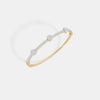 The Hexagon Floating Cluster Pavé Bangle