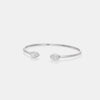 The Twin Pear-Cut Bezel Open Cuff