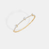 The Trio Pear-Drop Pavé Bangle