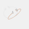 The 'Toi et Moi' Emerald & Pear Open Bangle