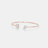 The 'Toi et Moi' Emerald & Pear Open Bangle