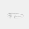 The 'Toi et Moi' Emerald & Pear Open Bangle